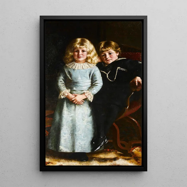 Pequeños ángeles - Reginald Machell — cuadro enmarcado en la pared