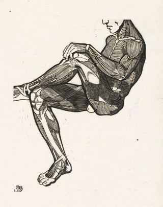 Reijer Stolk - Anatomische studie van de been en armspieren van een man.webp