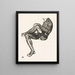 Anatomical study of the muscles of the legs and arms of a man - Reijer Stolk — framed artwork on a wall