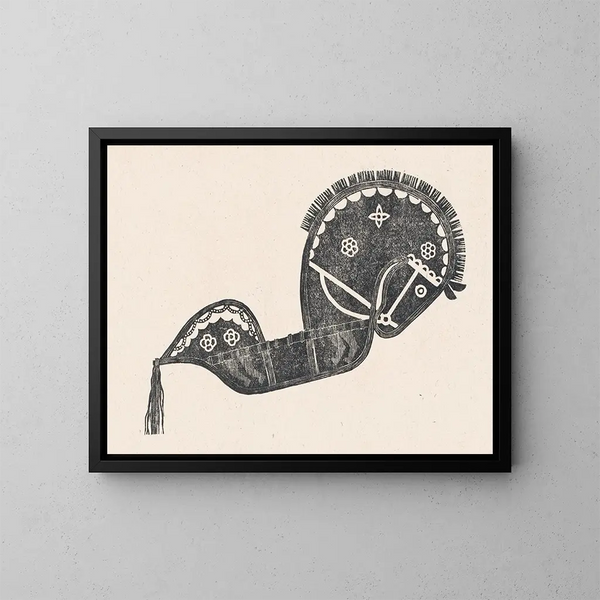 Caballo de danza ceremonial - Reijer Stolk — cuadro enmarcado en la pared