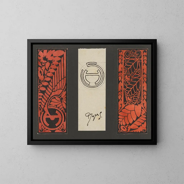 Concepción con paneles decorativos - Reijer Stolk — cuadro enmarcado en la pared
