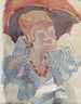 La mujer con sombrilla - Reijer Stolk — vista de la obra