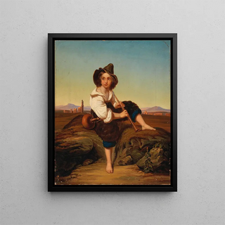Reinhard Sebastian Zimmermann - Boy Seated in the Campagna.webp