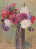 Flower painting in a vase - Reinhold Völkel — artwork view