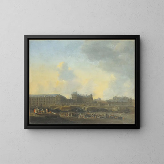Reinier Nooms - Le Louvre et lHtel de Bourbon vus de la rive gauche.webp