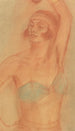 Mujer con diadema y brazo levantado - Reinier Willem Petrus de Vries — vista de la obra