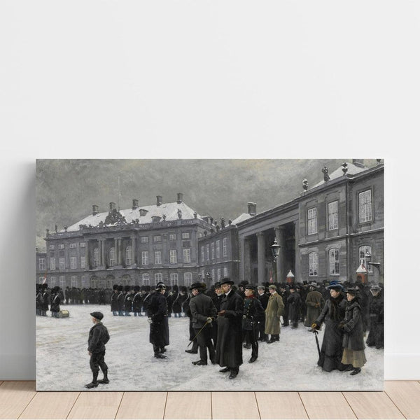 Relève de la garde au palais d'Amalienborg - Paul Fischer | Reproduction Tableau Décoration murale affiche copie