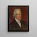 Retrato de Charles Hodge - Rembrandt Peale — cuadro enmarcado en la pared