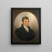 The Marquis de Lafayette - Rembrandt Peale — framed artwork on a wall