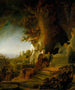 El Cristo y Santa María Magdalena en la tumba - Rembrandt van Rijn — vista de la obra