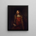Homme au manteau doublé de fourrure - Rembrandt van Rijn — framed artwork on a wall