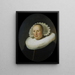 Retrato de Maertgen van Bilderbeecq - Rembrandt van Rijn — cuadro enmarcado en la pared