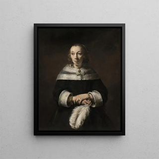 Rembrandt van Rijn - Portrait of a Lady with an OstrichFeather Fan.webp