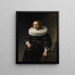 Retrato de una mujer - Rembrandt van Rijn — cuadro enmarcado en la pared