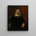 Retrato de un hombre con cabello blanco - Rembrandt van Rijn — cuadro enmarcado en la pared