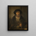 Retrato de un anciano - Rembrandt van Rijn — cuadro enmarcado en la pared