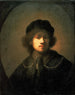 Retrato del artista como joven - Rembrandt van Rijn — vista de la obra