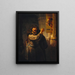 Samson Menaces His Father-in-law - Rembrandt van Rijn — framed artwork on a wall