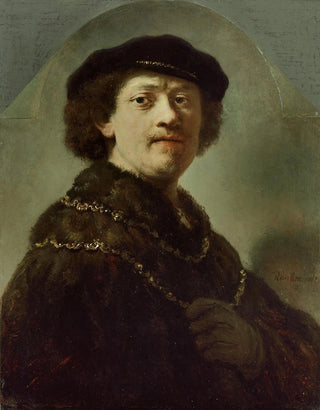 Rembrandt van Rijn - SelfPortrait in a Black Cap.webp