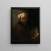 Self-portrait as Apostle Paul - Rembrandt van Rijn — framed artwork on a wall