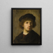 Autorretrato - Rembrandt van Rijn — cuadro enmarcado en la pared