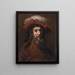 Esquisse pour Le Chevalier au faucon dit Le Croisé - Rembrandt van Rijn — cuadro enmarcado en la pared