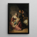 La Santa Familia - Rembrandt van Rijn — cuadro enmarcado en la pared