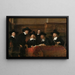 Les Syndics de la Guilde des Drapiers d'Amsterdam - Rembrandt van Rijn — framed artwork on a wall