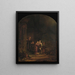 La Visitación - Rembrandt van Rijn — cuadro enmarcado en la pared