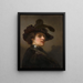 Tronie de un hombre con boina de plumas - Rembrandt van Rijn — cuadro enmarcado en la pared