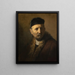 Tronie of an old man - Rembrandt van Rijn — framed artwork on a wall