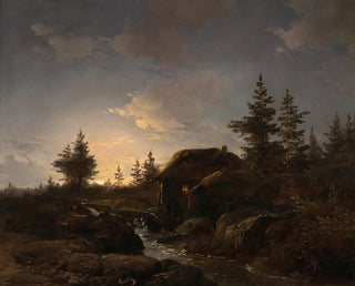 Remigius Adrianus van Haanen - A Moonlit Night.webp