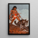 Joven Indio - Remington Schuyler — cuadro enmarcado en la pared