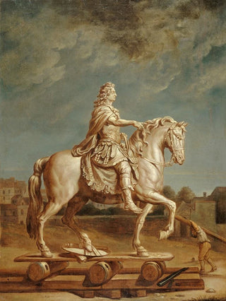 RenAntoine Houasse - Transport sur la place LouisleGrand actuelle place Vendme de la statue de Louis XIV de Girardon.webp