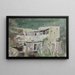 Villa italienne - René Marjolin — framed artwork on a wall