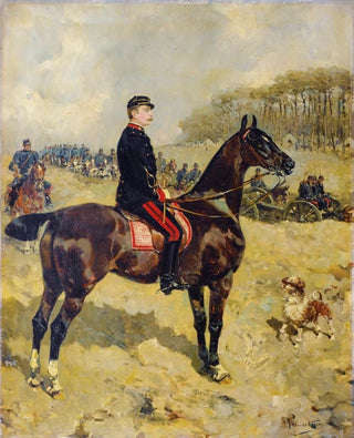 Ren Princeteau - The Major Jules Tardiveau During An Inspection.webp