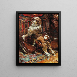 Ren Princeteau - The Poodle Of The artist s Mother Clipped Like A Lion.webp