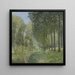 Repos en el borde del arroyo en el bosque - Alfred Sisley — cuadro enmarcado en la pared