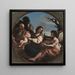 Repos lors de la fuite en Égypte - Guercino — cuadro enmarcado en la pared