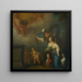 Allegorical representation with self-portrait in essential clothing - Juriaen Pool II — framed artwork on a wall