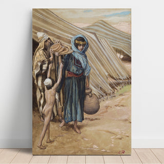 Reproduction Agar s'éloigne d'Abraham - James Tissot
