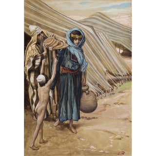 Reproduction Agar s'éloigne d'Abraham - James Tissot