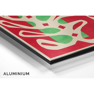 Reproduction Algue Blanche sur Fond Rouge et Vert - Henri Matisse