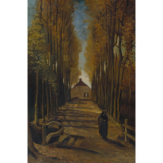 Reproduction Allée de peupliers en automne - Vincent van Gogh