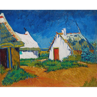 Reproduction Cabanes blanches aux Saintes-Maries - Vincent van Gogh
