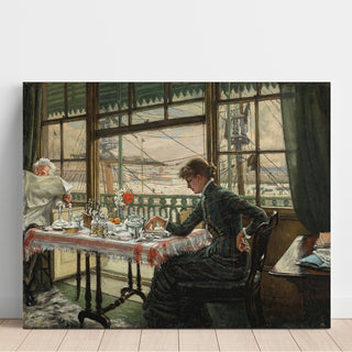 Reproduction Chambre avec vue sur le port - James Tissot