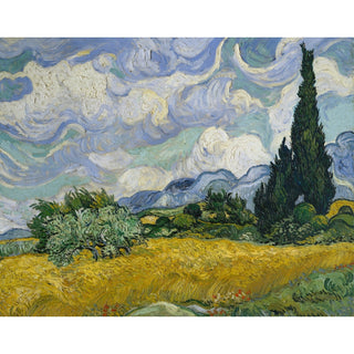 Reproduction Champ de blé avec cyprès - Vincent van Gogh
