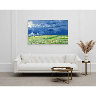 Reproduction Champs de blé sous un ciel de pluie - Vincent Van Gogh