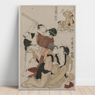 Reproduction Chushingura, Acte III de L'entrepôt de la loyauté - Kitagawa Utamaro