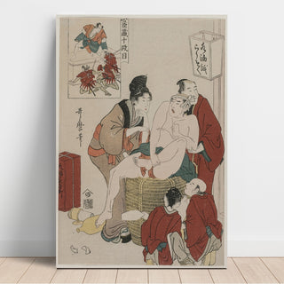 Reproduction Chushingura - Acte X du Trésor de la Loyauté - Kitagawa Utamaro